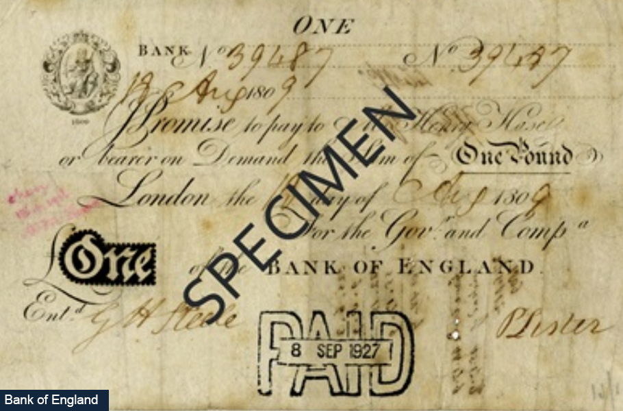 the adoption of paper currency in Britain – Bank Underground